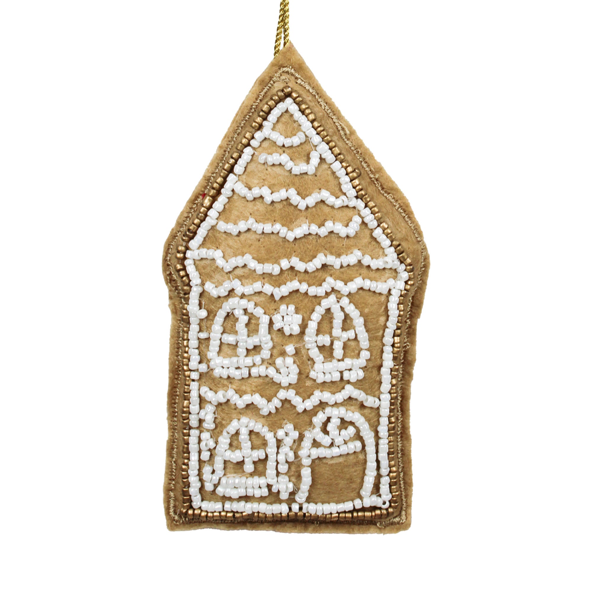 Set of 3 Beaded Christmas Tree Hanging Ornament